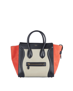Medium Luggage, Leather/Suede, Red/Black/Grey,H05,DB, 2*